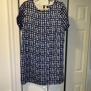 Lulu's Blue and White shift Dress